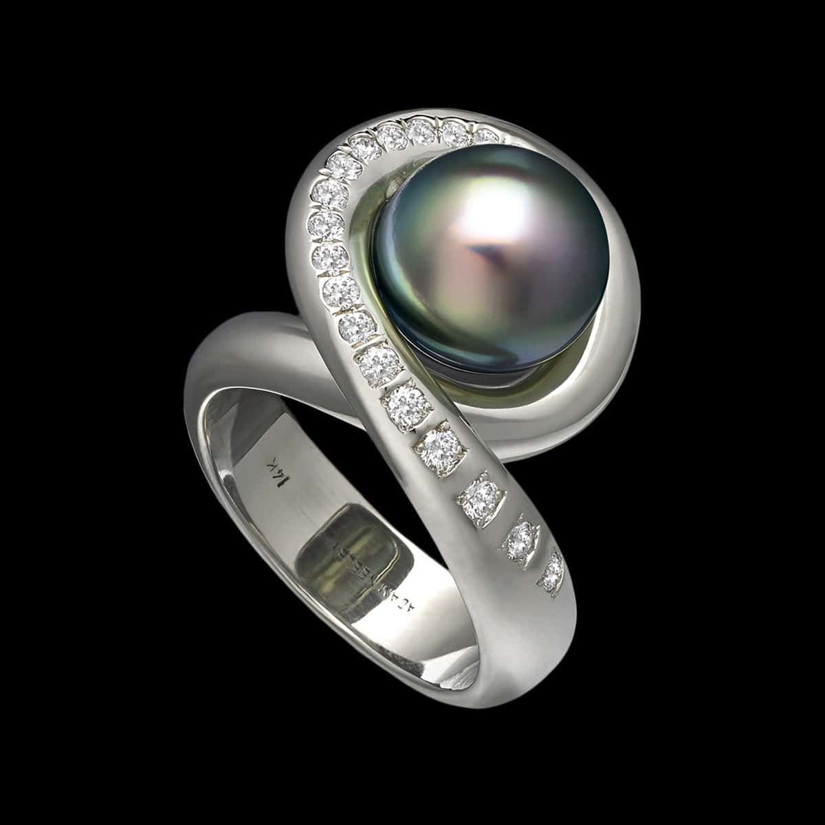 tahitian pearl ring aria