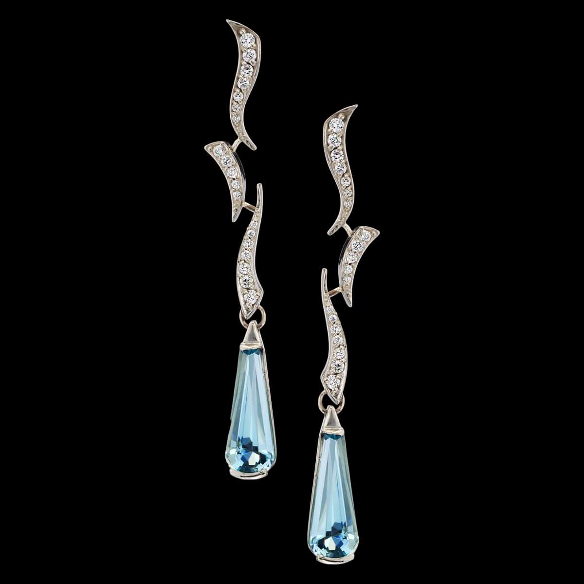Cascade Aquamarine Earrings