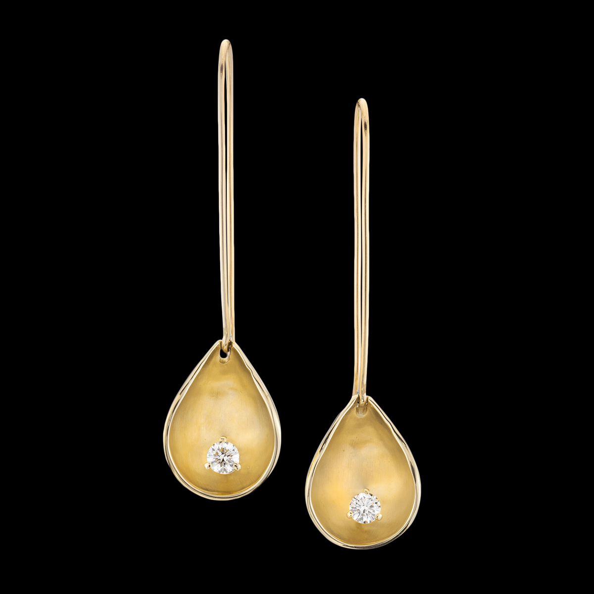 l'aqua earrings yellow gold