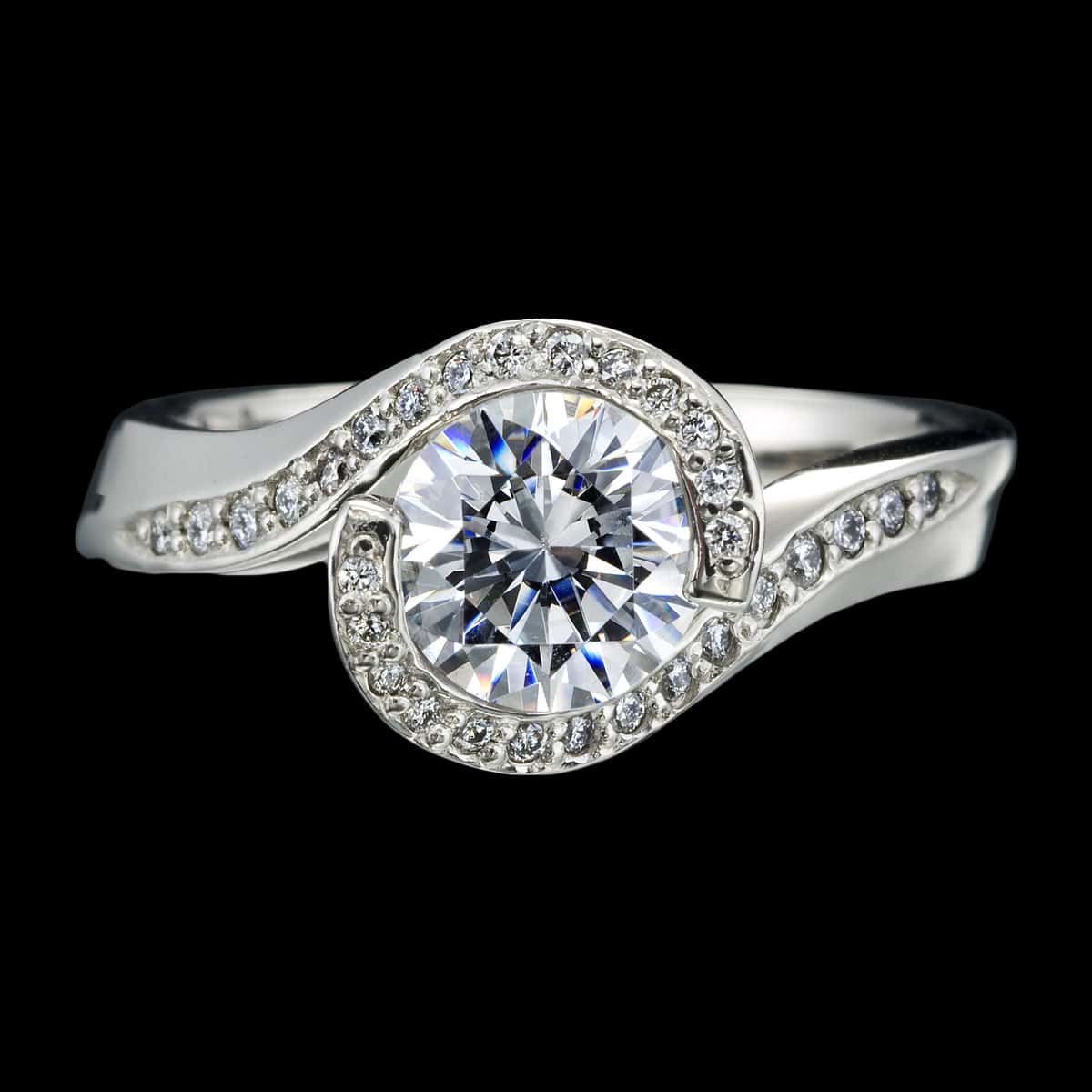 embrace diamond ring modern engagement ring