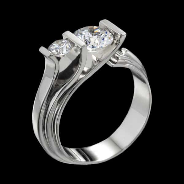 Unique Engagement Ring | Fiore Diamond Ring by Adam Neeley