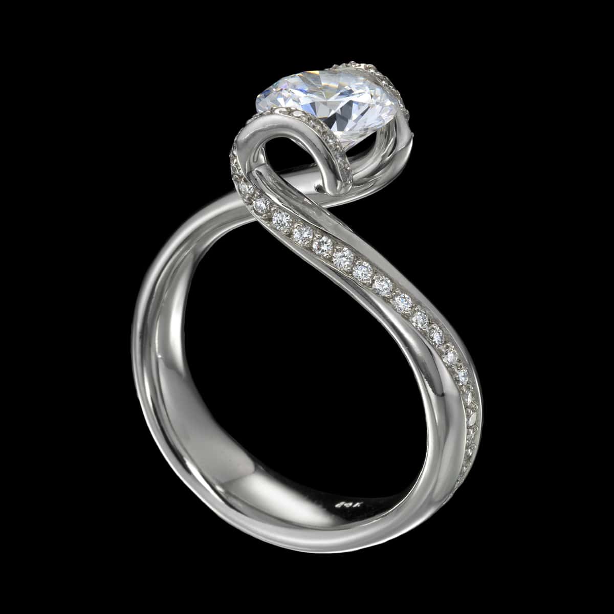 sonata diamond ring modern engagement ring