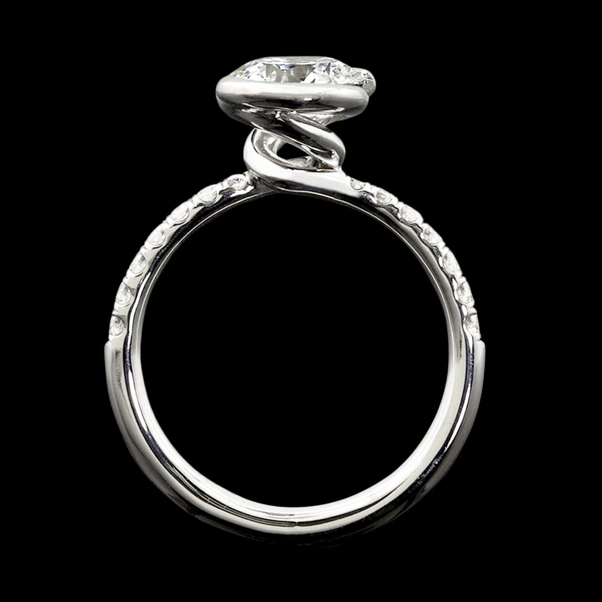 Unite diamond ring modern engagement ring