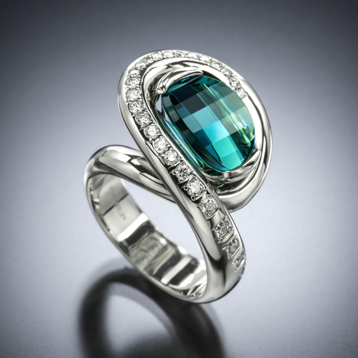 Aria Indicolite Tourmaline Ring