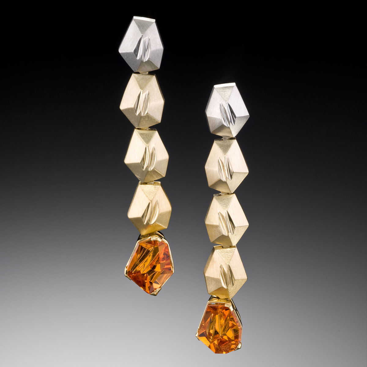 Echo Mandarin Garnet Earrings