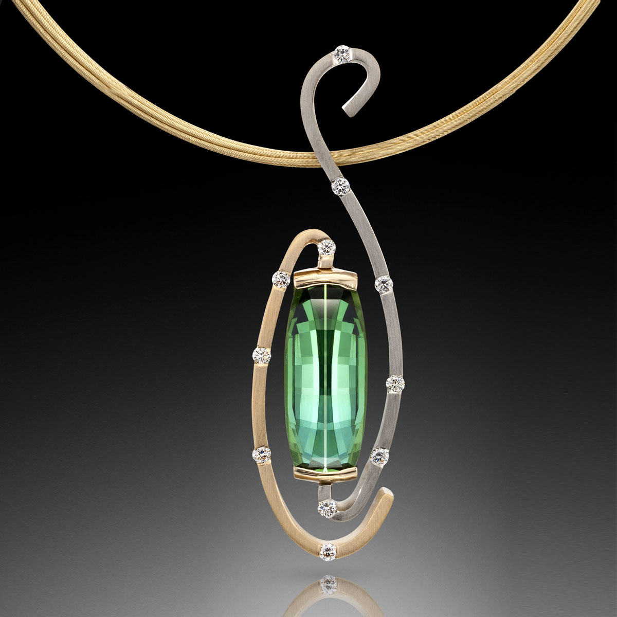 exquisite tourmaline pendant