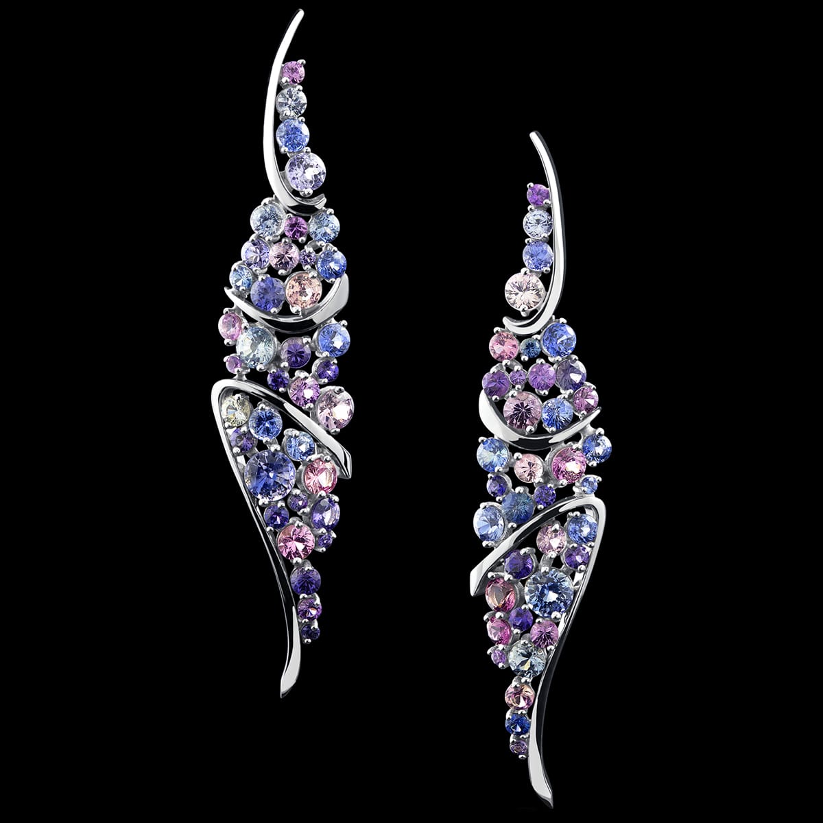 Pavoni Lilac Sapphire Earrings