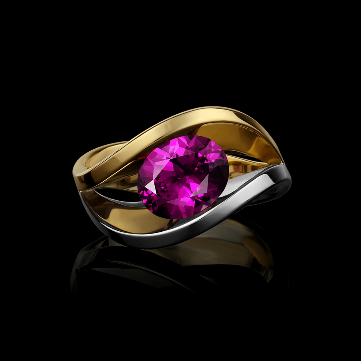 Purple Pyrope-Almandine Garnet Ring | Covet