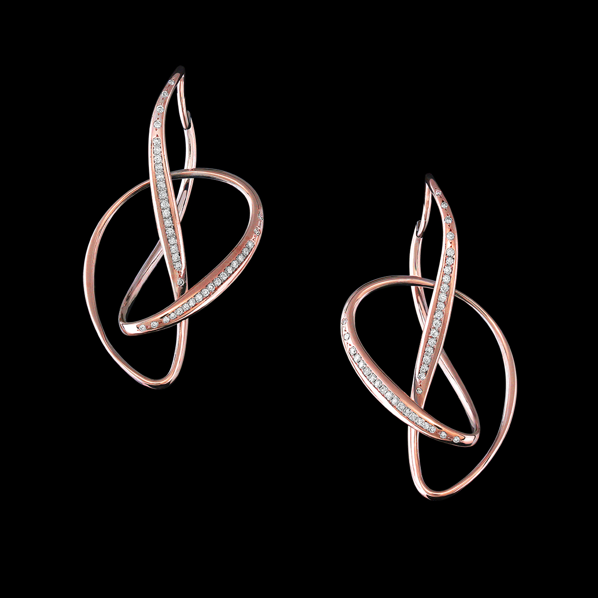 Infinita Rose Gold Earrings