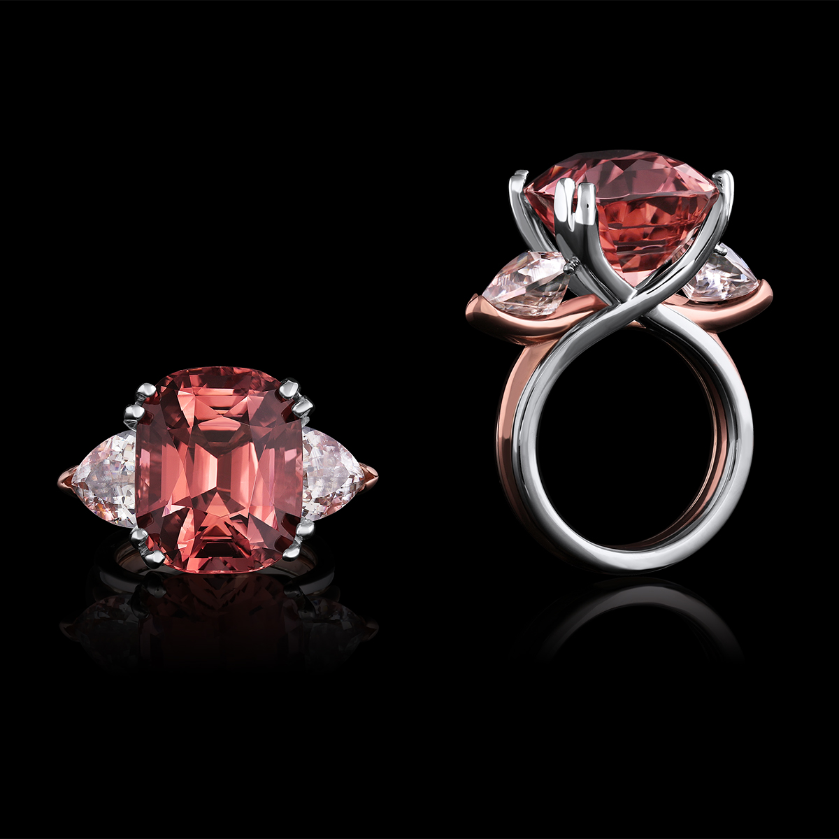 Tourmaline, Zircon & Diamond Ring | Allegre