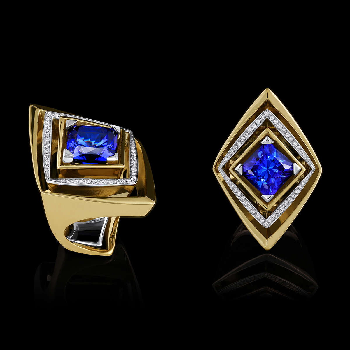 Tanzanite, Diamond & Gold Ring | Luminaria
