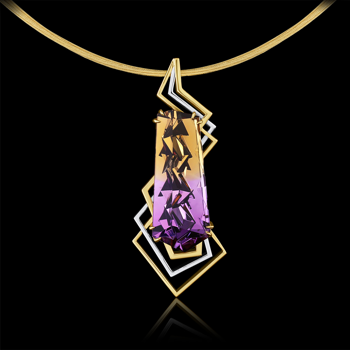 Ametrine, Yellow & White Gold | Converge