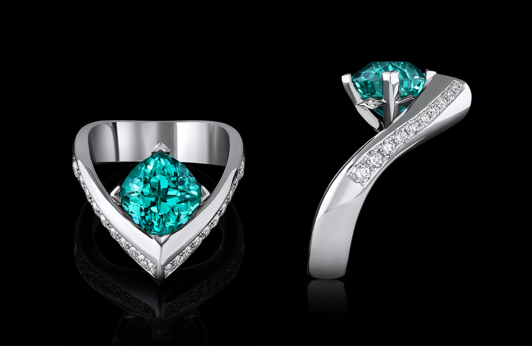 Tourmaline, Diamond & Gold Ring | Voilá