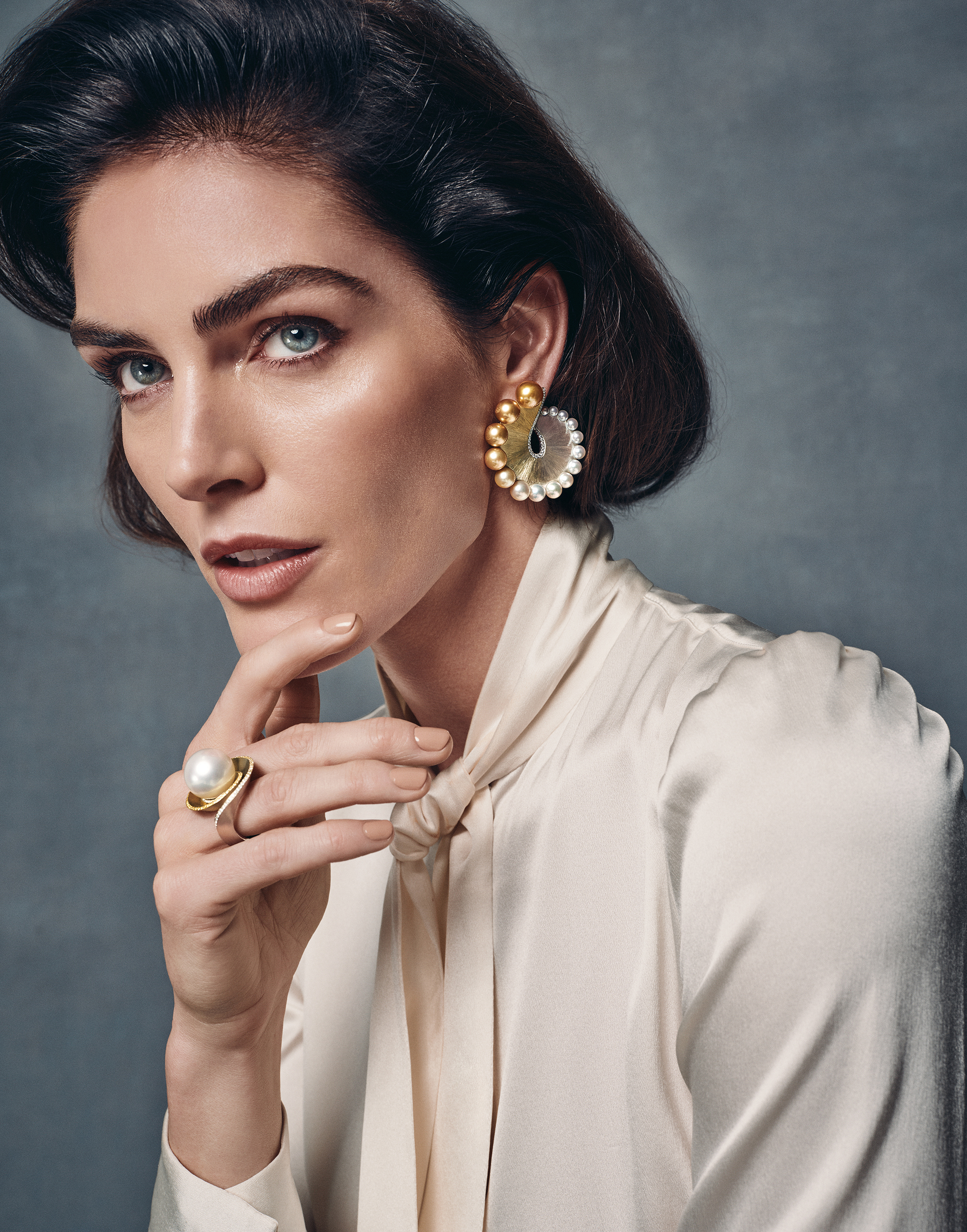Nautilus Earrings & Avalon Ring - High Jewelry by Adam Neeley