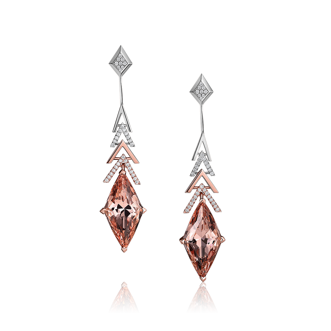Crescendo Morganite Earrings