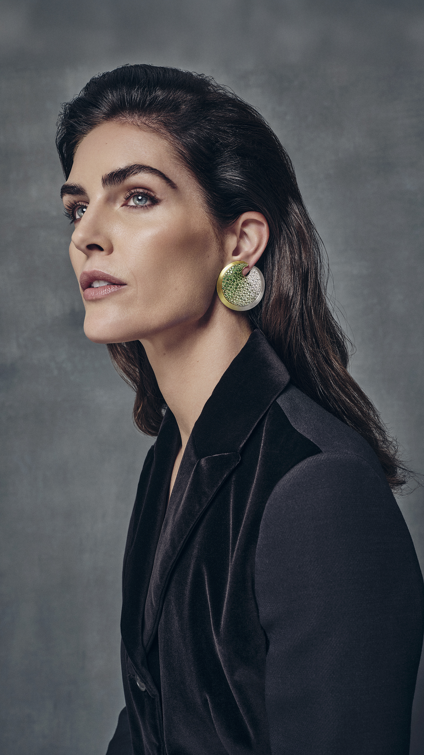 Amaris Garnet Earrings High Jewels - Nautilus Earrings & Avalon Ring