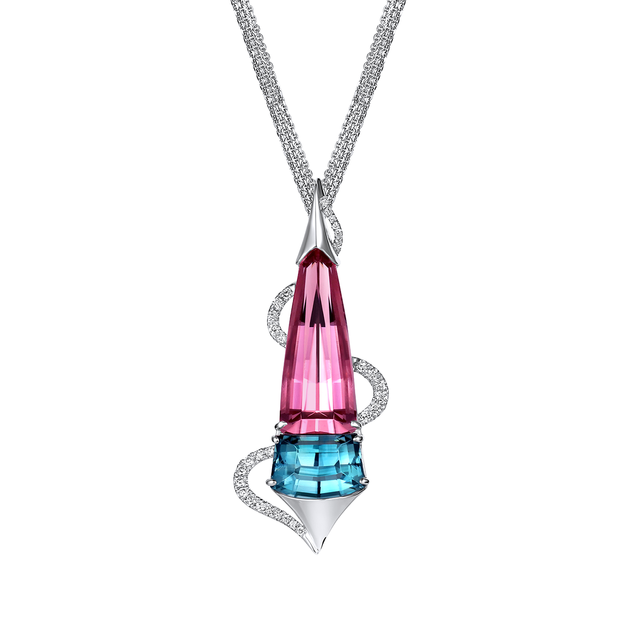 Arietta Zircon & Tourmaline Necklace