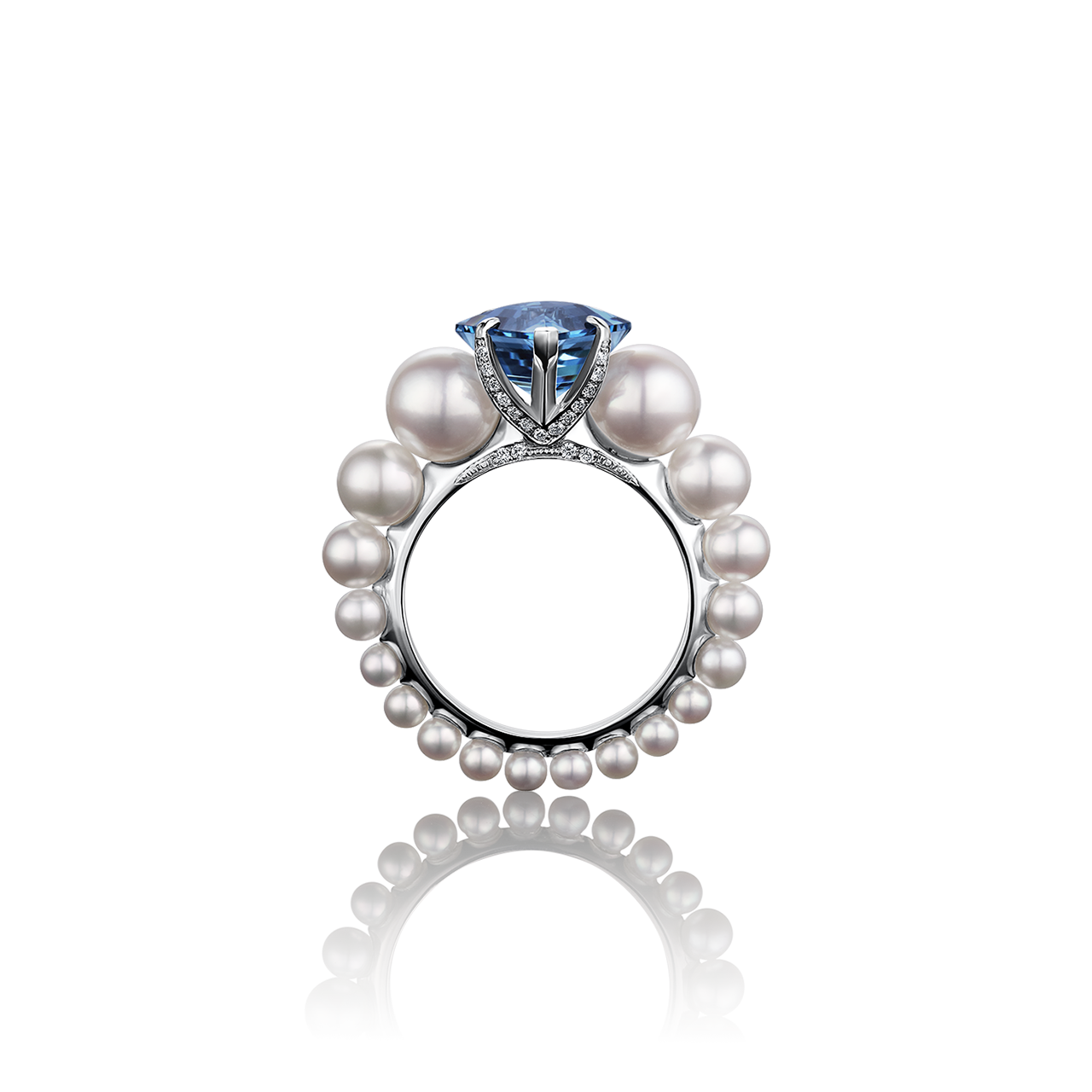 Kismet Aquamarine & Pearl Ring