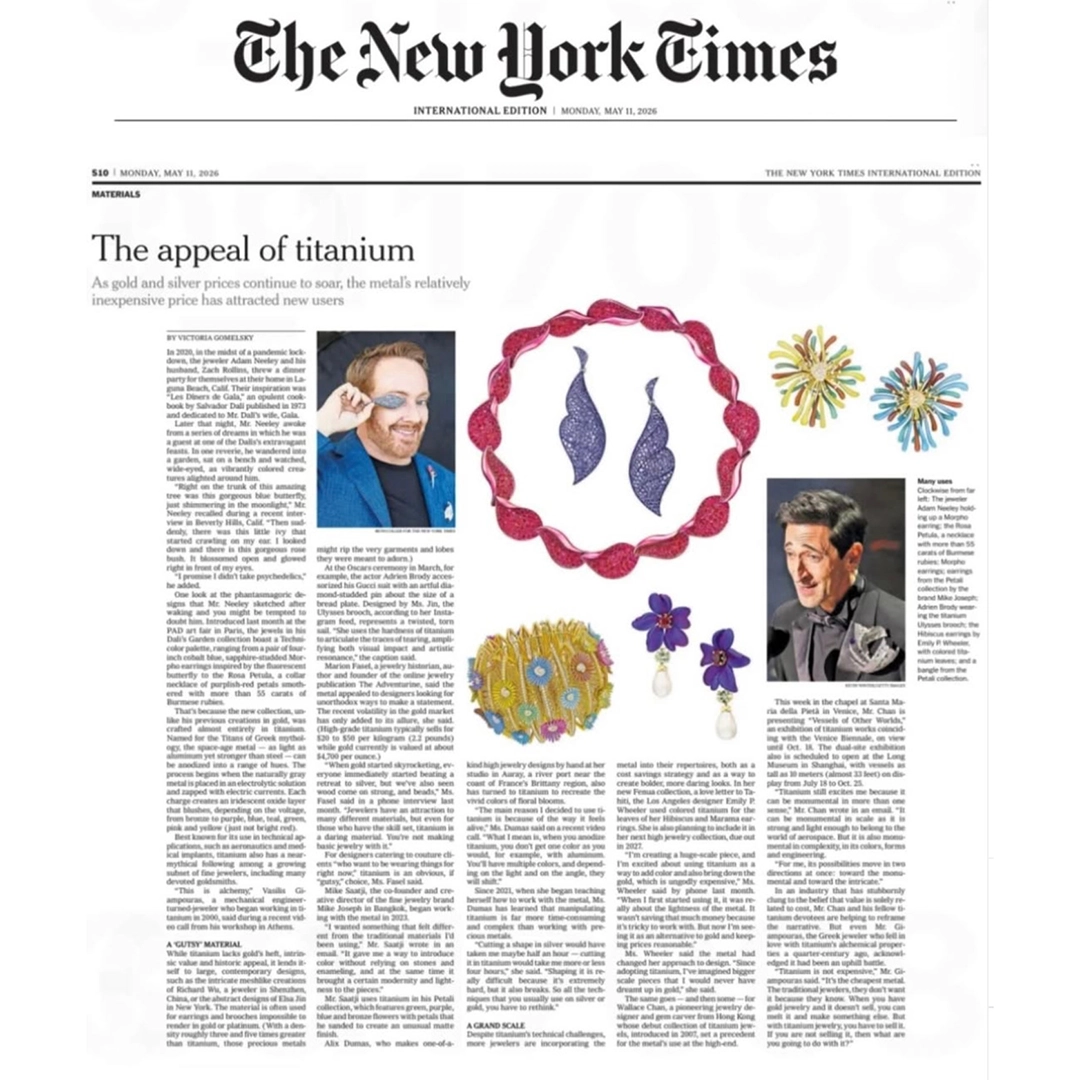 NYT – The Appeal of Titanium New York Times | Appeal of Titanium | Adam Neeley | Dalí's Garden
