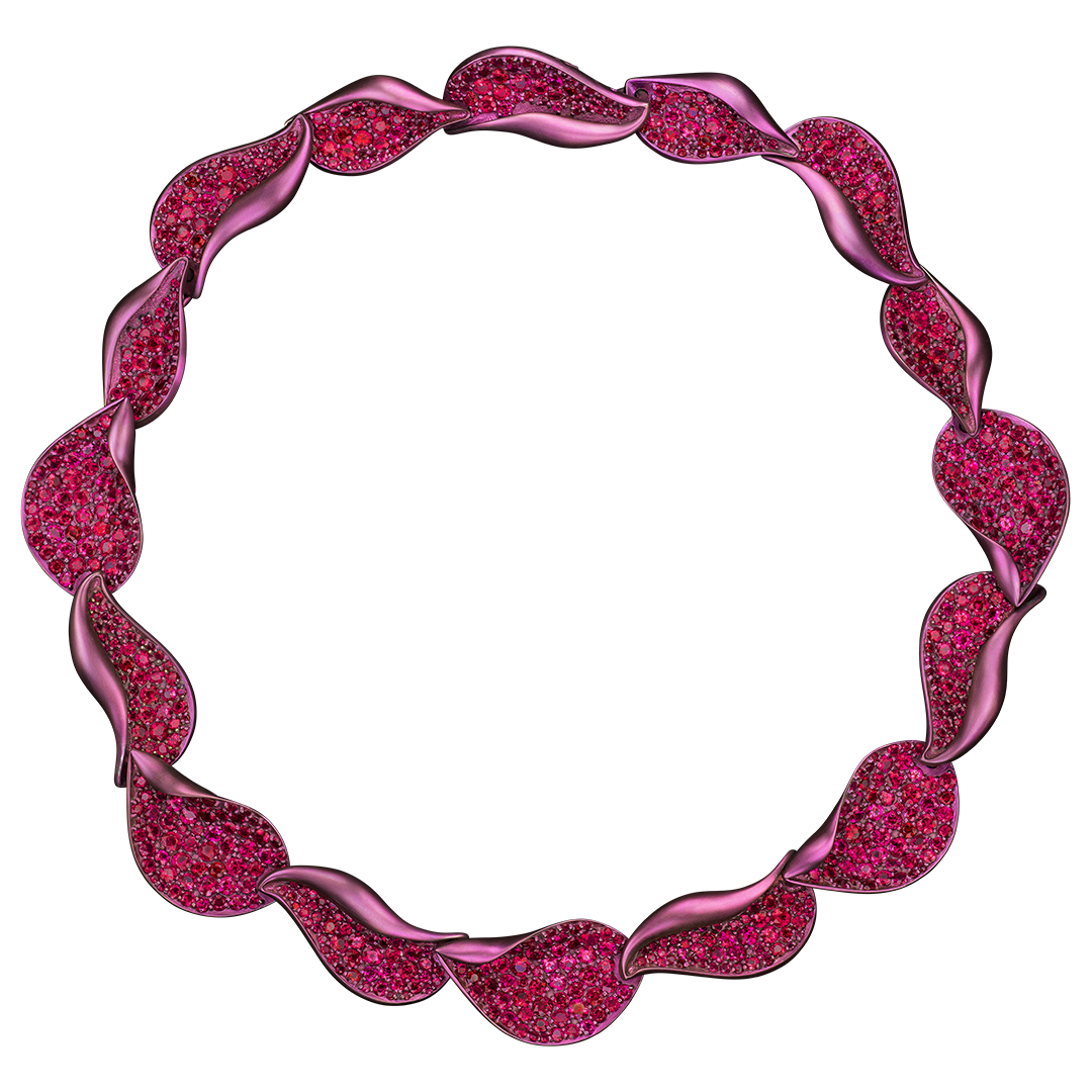 Rosa Petula Necklace Financial Times Dalíesque Jewelry